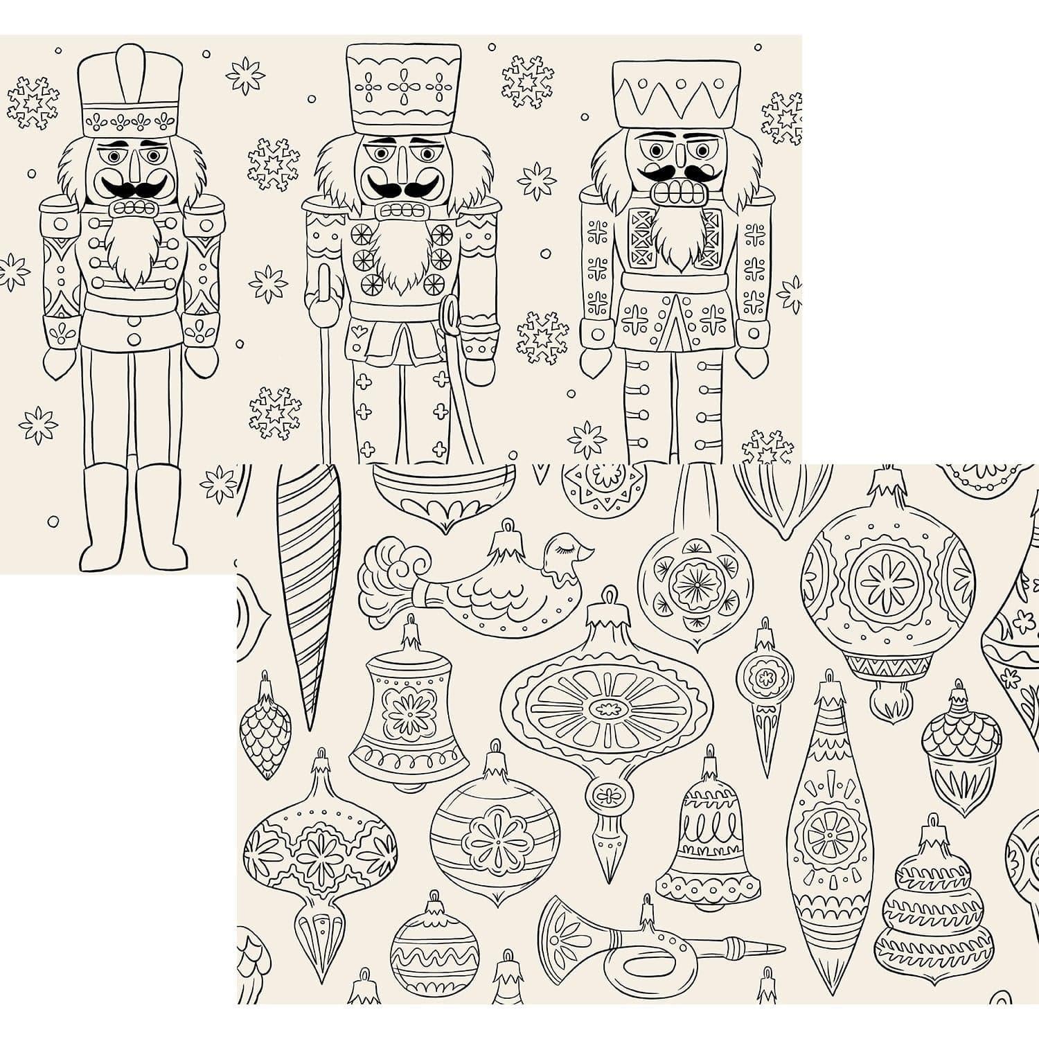 Christmas Coloring Paper Placemat